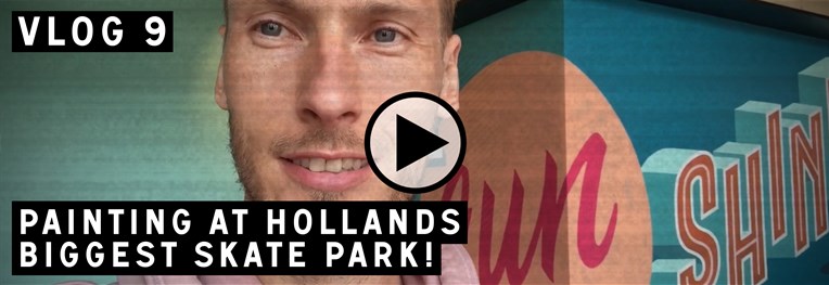 Vlog 9 - Painting at Hollands biggest skatepark