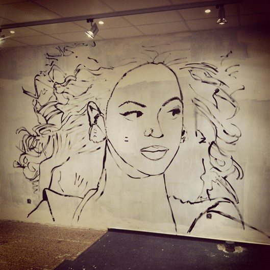 Shon_Price_Ambachtelijk_Graficus_Dans_Design_Muurschildering_Painting_WIP1_Beyonce.jpg
